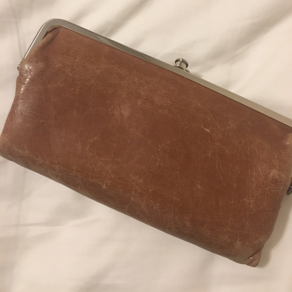 Hobo brown leather wallet